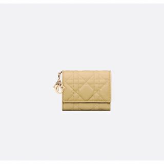 クリスチャンディオール(Christian Dior)の新品 ディオール LADY DIOR ロータスウォレット 財布 パステルイエロー(財布)