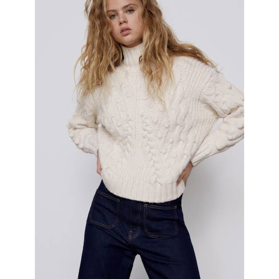 ZARA(ザラ)のZara ケーブルニット レディースのトップス(ニット/セーター)の商品写真