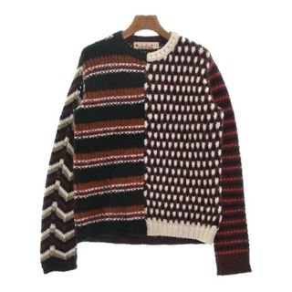 マルニ(Marni)のMARNI マルニ ニット・セーター 40(M位) 赤x白等(総柄) 【古着】【中古】(ニット/セーター)