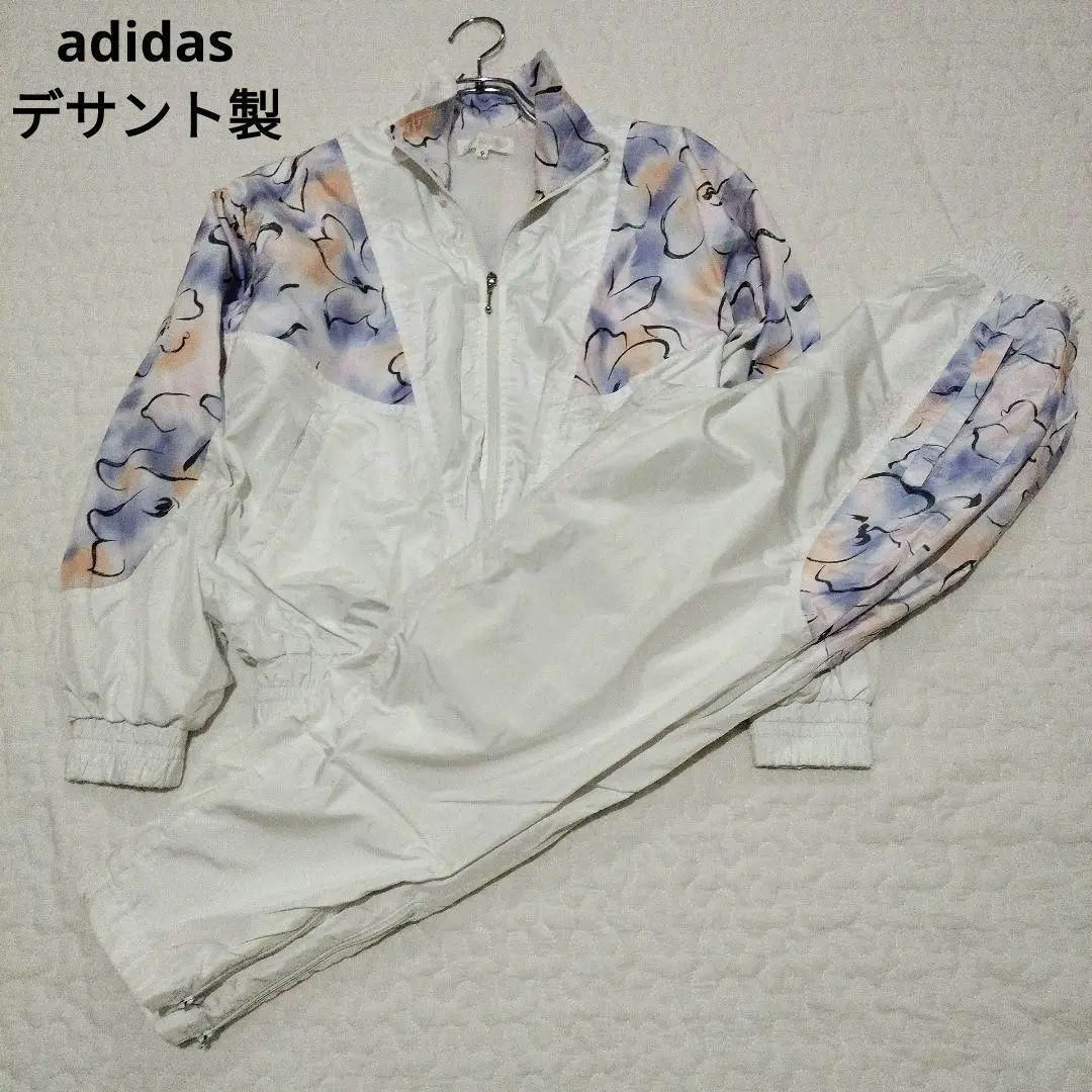 adidas(アディダス)のRamさん専用　超希少デサント製 adidas ジャージ セットアップ Ｍ 花柄 レディースのトップス(その他)の商品写真