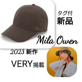 ミラオーウェン(Mila Owen)の新品 タグ付 ミラオーウェン Mila Owen　ポイントロゴ刺繍キャップ(キャップ)