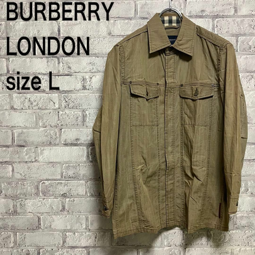 人気【BURBERRY LONDON】バーバリー シャツ 長袖シャツ お洒落