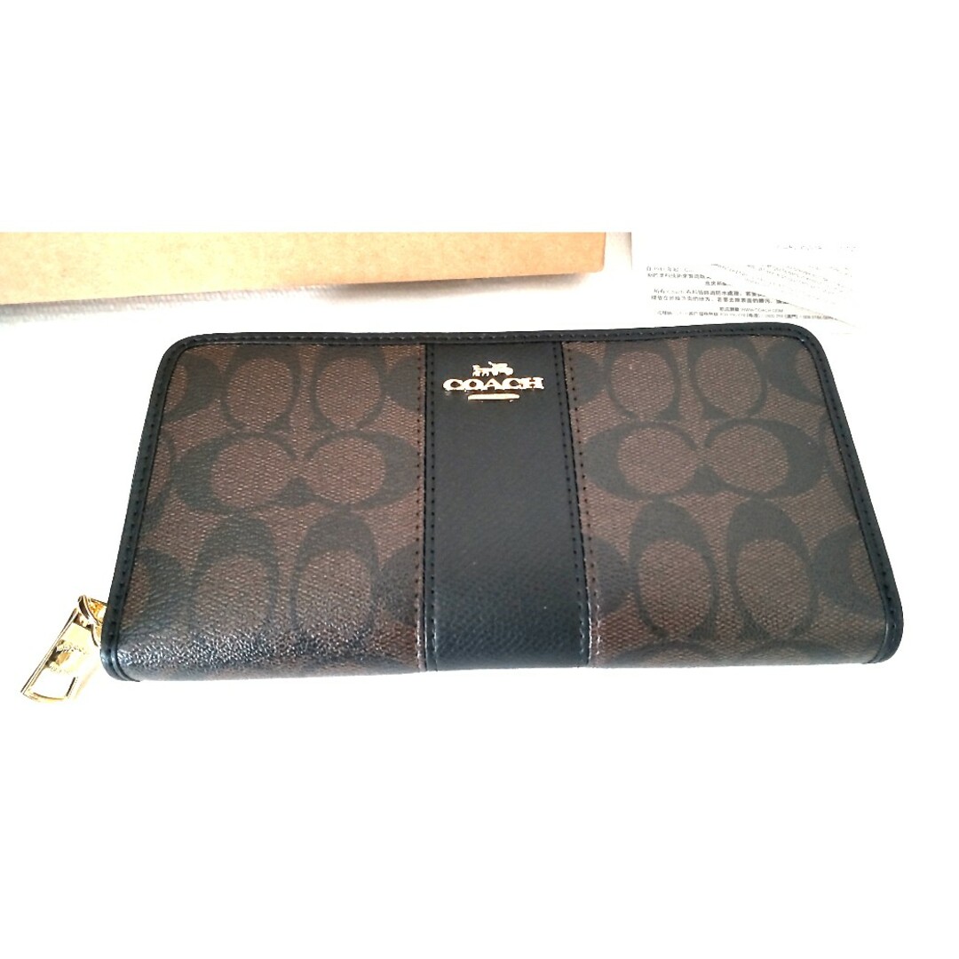 COACH(コーチ)のCOACH シグネチャー ラウンドファスナー 長財布 レディースのファッション小物(財布)の商品写真