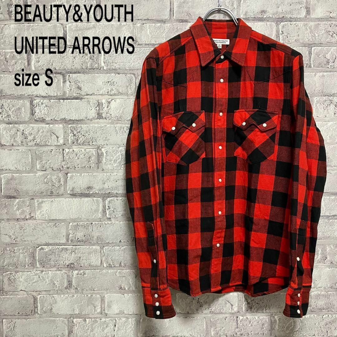 【BEAUTY&YOUTH UNITED ARROWS】 チェックシャツ古着LonNo1500