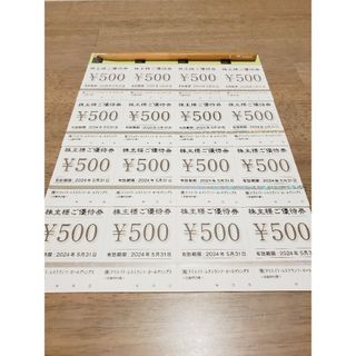 クリエイトレストランツ　株主優待券　8000円分(レストラン/食事券)