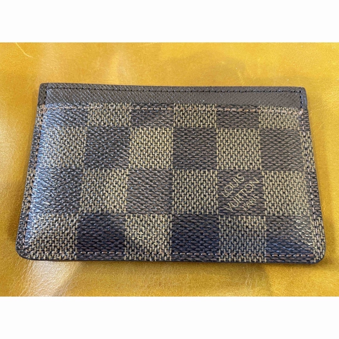 LOUIS VUITTON(ルイヴィトン)のルイヴィトン　ダミエ柄　カードケース　名刺入れ　美品 レディースのファッション小物(名刺入れ/定期入れ)の商品写真