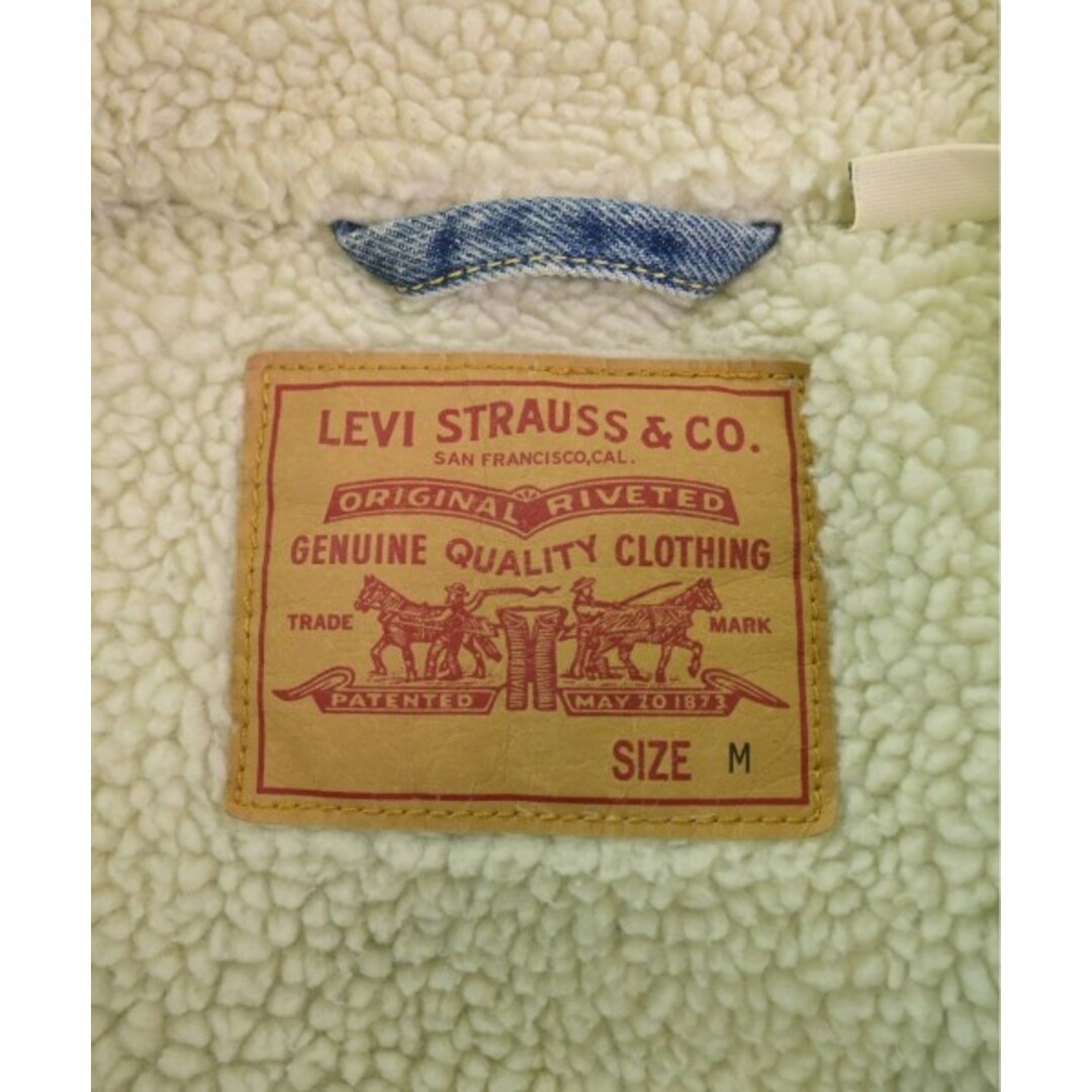 Levi's(リーバイス)のLevi's リーバイス デニムジャケット M インディゴx白(デニム) 【古着】【中古】 メンズのジャケット/アウター(Gジャン/デニムジャケット)の商品写真