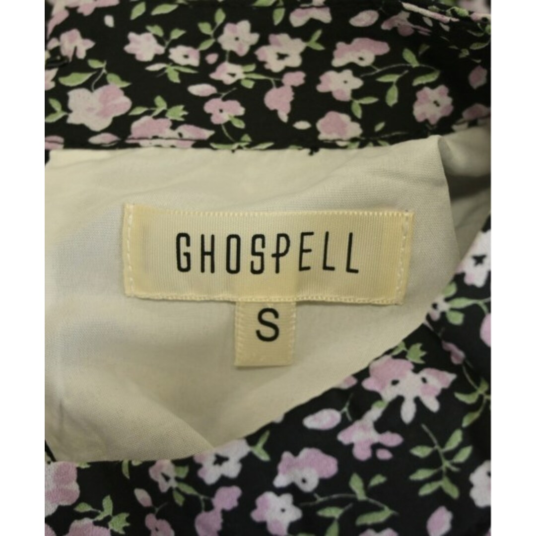 GHOSPELL - GHOSPELL ゴスペル ワンピース S 黒xピンクx緑(花柄 GHOSPELL - GHOSPELL ゴスペル ワンピース S 黒xピンクx緑(花柄