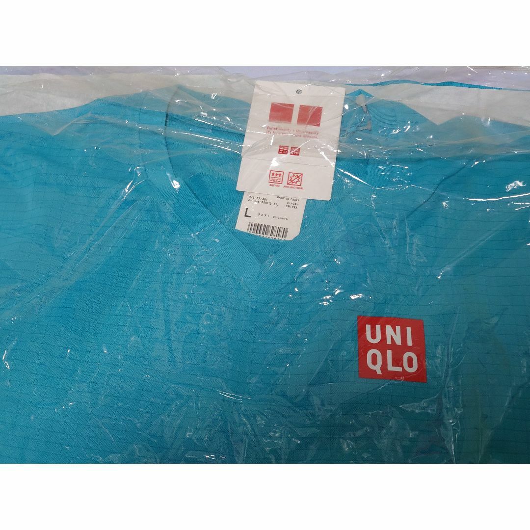 UNIQLO(ユニクロ)の錦織圭選手モデル　ドライEXTシャツ　サイズL スポーツ/アウトドアのテニス(ウェア)の商品写真