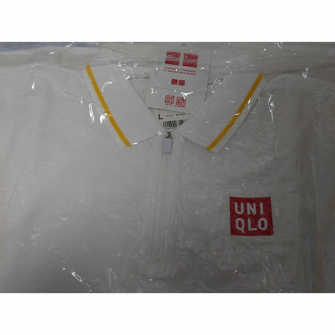 UNIQLO(ユニクロ)の錦織圭選手モデル　ドライEXポロシャツ　サイズL スポーツ/アウトドアのテニス(ウェア)の商品写真