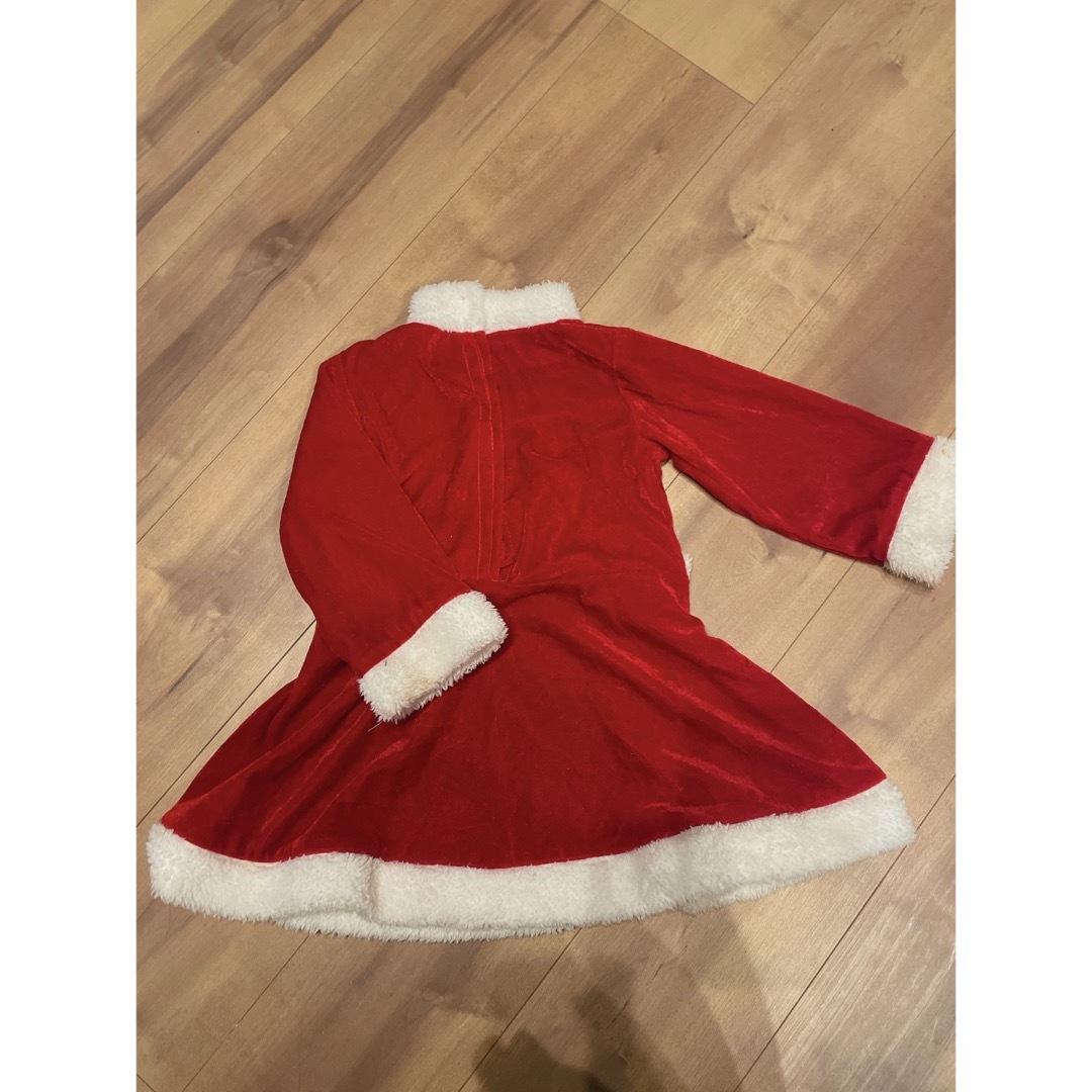 クリスマス　サンタ　コス　女の子　110 キッズ/ベビー/マタニティのキッズ服女の子用(90cm~)(ワンピース)の商品写真