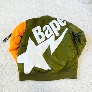 アベイシングエイプ(A BATHING APE)のBATHING APE アベイシングエイプ　フライトジャケット　ma-1(フライトジャケット)