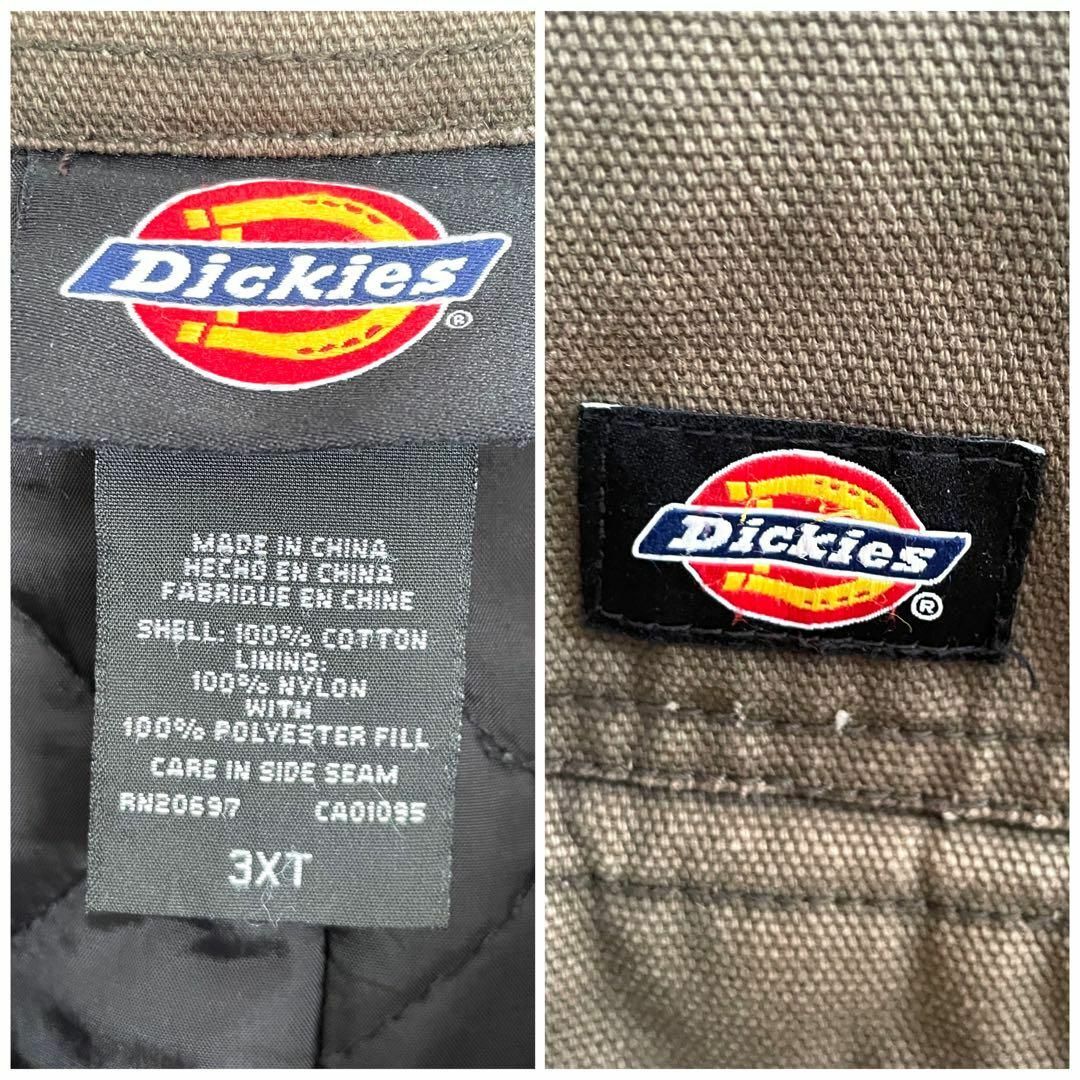 Dickies(ディッキーズ)のディッキーズ ワークジャケット ダック地 裏地キルティング 刺繍ロゴ 3XL メンズのジャケット/アウター(ブルゾン)の商品写真