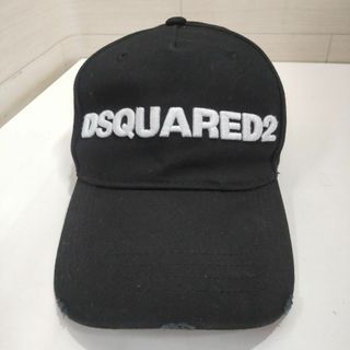 ディースクエアード(DSQUARED2)のディースクエアード　キャップ　ロゴ　黒　UJ48(キャップ)