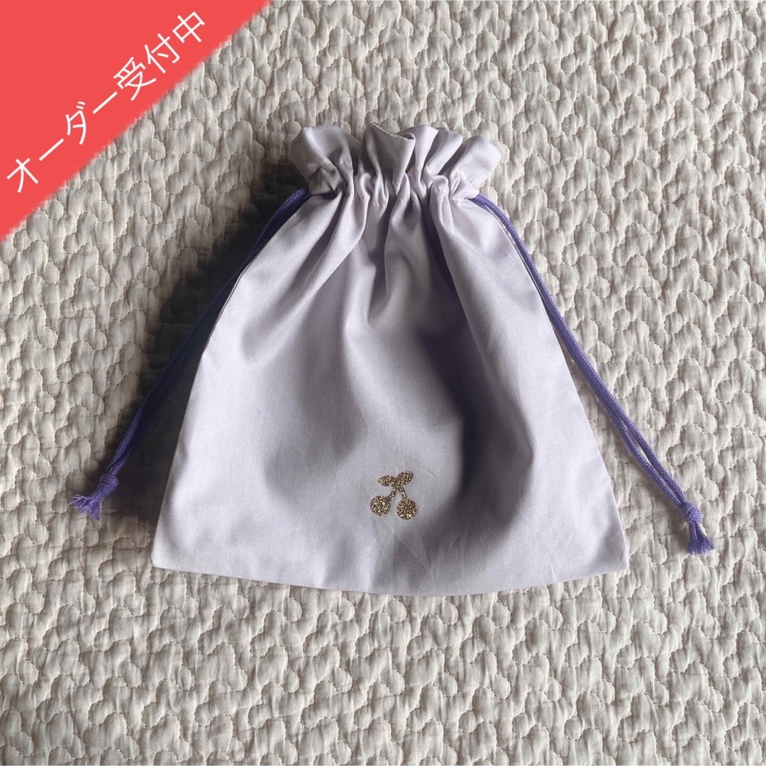 オーダー受付中【handmade】巾着袋S ハンドメイドのキッズ/ベビー(外出用品)の商品写真