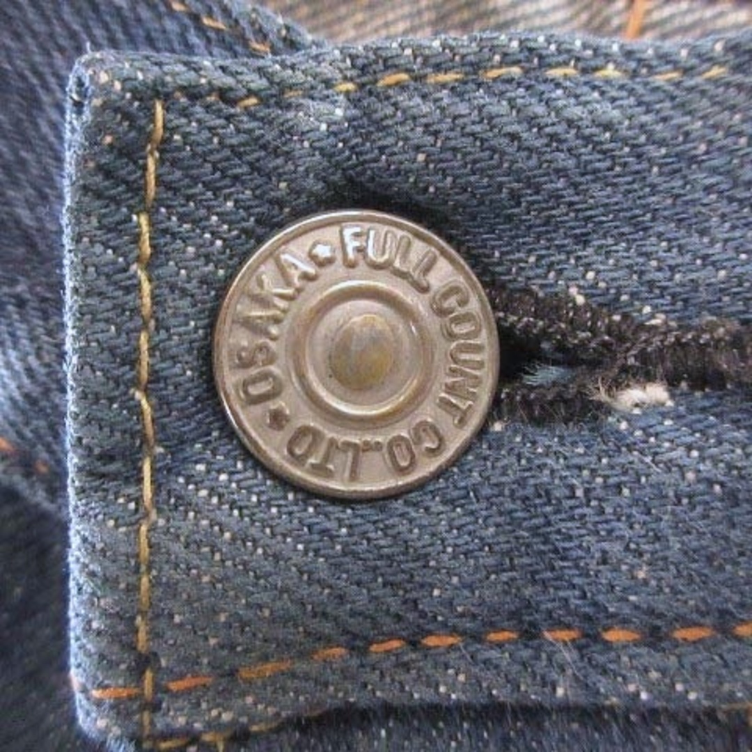 FULLCOUNT(フルカウント)のフルカウント 天然藍 デニム パンツ セルビッジ 革パッチ 0105NA 33 メンズのパンツ(デニム/ジーンズ)の商品写真