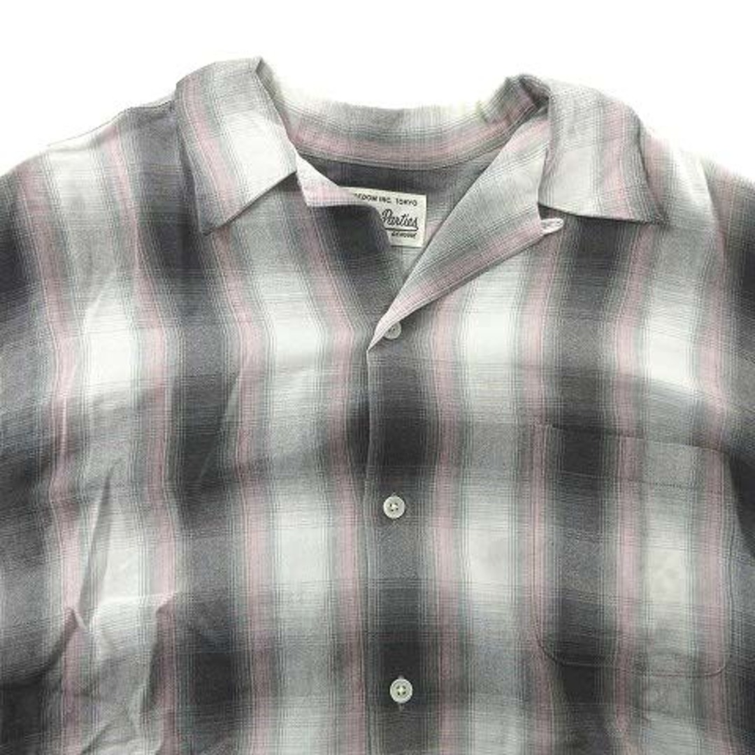 WACKO MARIA - ワコマリア 22ss オンブレチェック シャツ XL グレー