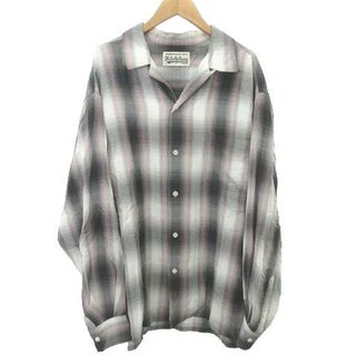 ワコマリア(WACKO MARIA)のワコマリア 22ss オンブレチェック シャツ XL グレー ■GY09(シャツ)