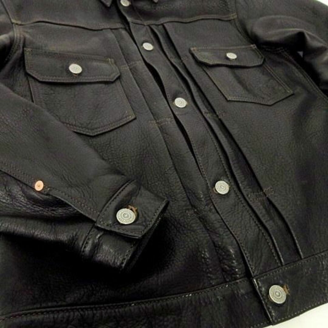 THE FLAT HEAD(フラットヘッド)のザフラットヘッド 22SS ディアスキン 50'sジャケット 42 ■GY09 メンズのジャケット/アウター(ブルゾン)の商品写真