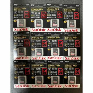 サンディスク(SanDisk)のSanDisk エクストリームプロ SDXC UHS-IIカード64GB 11個(PC周辺機器)