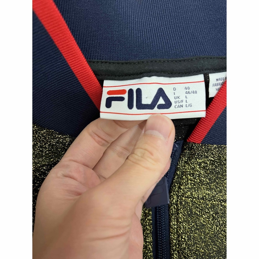 FILA(フィラ)のFILA ネイビー×ゴールド　ジャージ　上ジャンパー レディースのトップス(その他)の商品写真