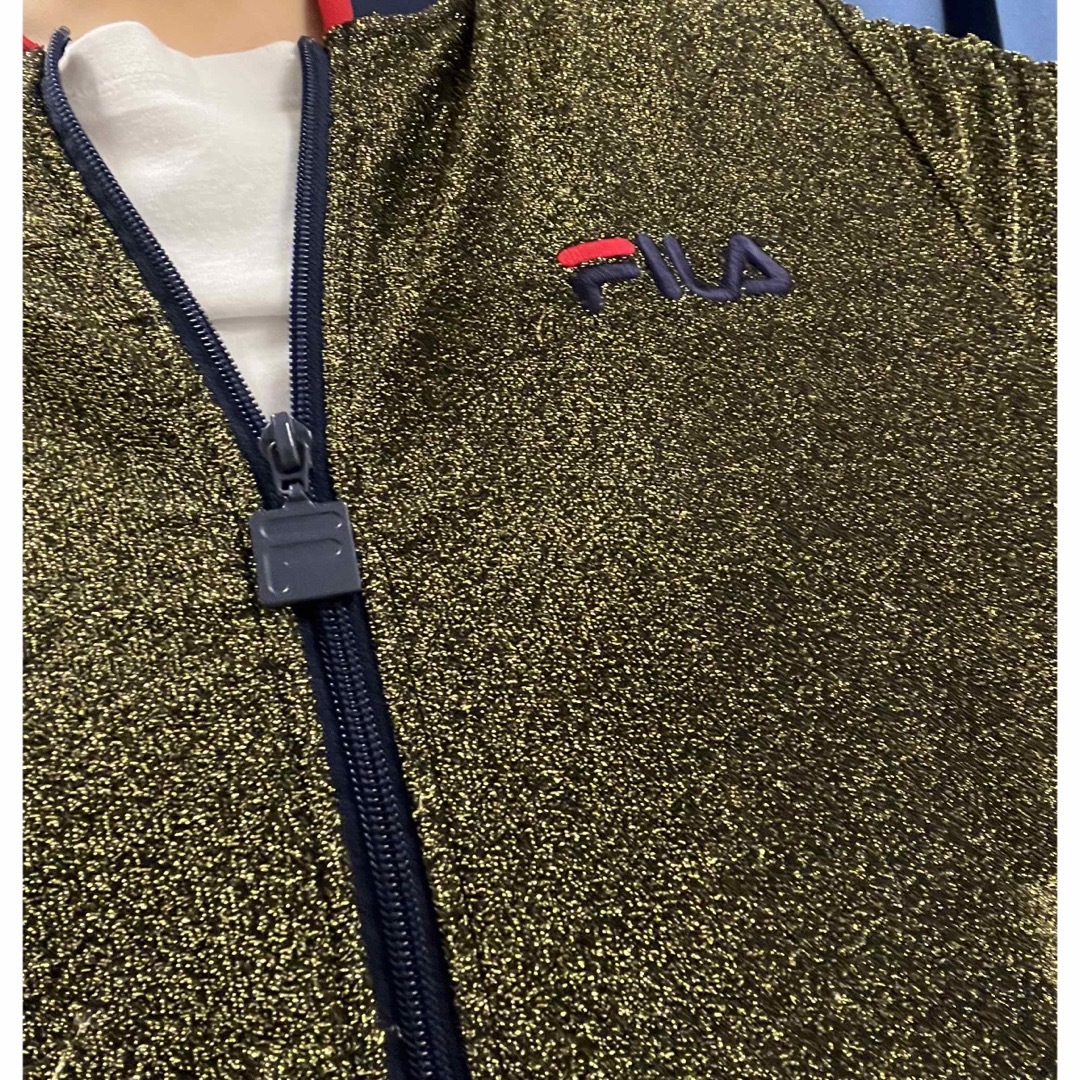 FILA(フィラ)のFILA ネイビー×ゴールド　ジャージ　上ジャンパー レディースのトップス(その他)の商品写真