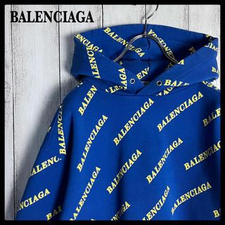 バレンシアガ BALENCIAGA パーカー　フーディ　ガソリンメーター　黒