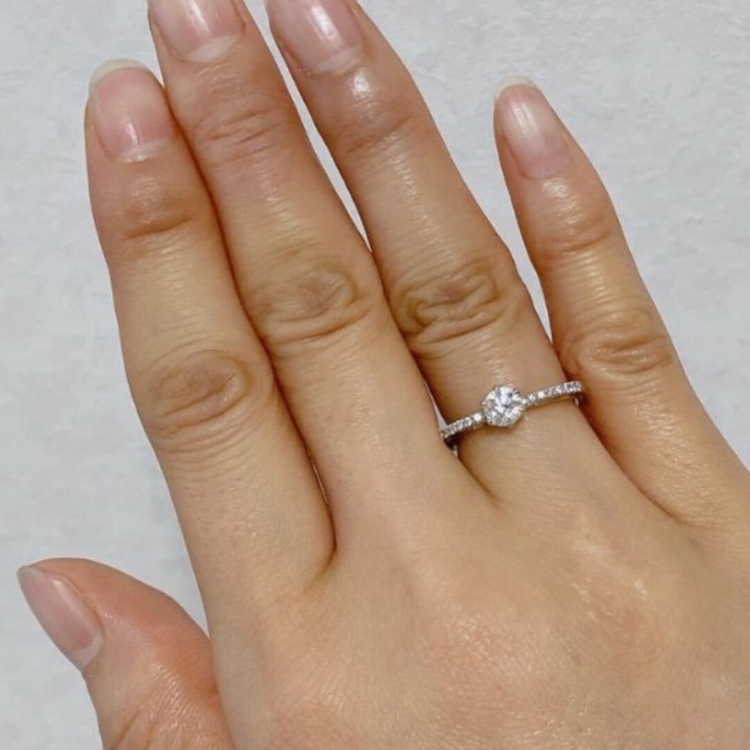 PonteVecchio(ポンテヴェキオ)の☆ ハーフエタニティ ダイヤモンドリング PT900 0.38ct ☆ レディースのアクセサリー(リング(指輪))の商品写真