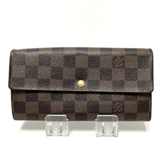 ルイヴィトン(LOUIS VUITTON)のルイヴィトン 長財布 ダミエ N61734 エベヌ(財布)