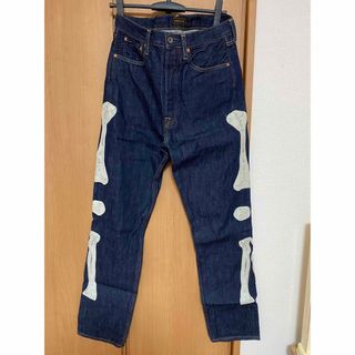 JOHNBuLL　新品タグ付　8分丈カットused加工デニムPANT　Mサイズ