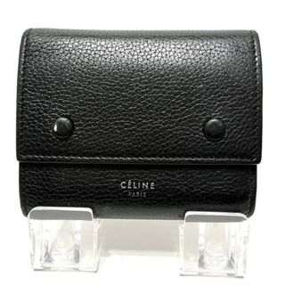 CELINE♡三つ折り財布　ブラック×イエロー