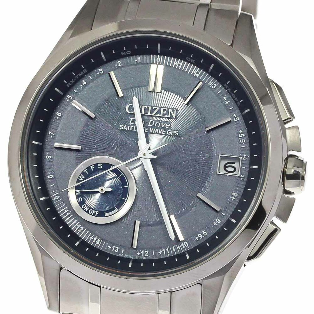 ソーラー電波RefNoシチズン CITIZEN CC3010-51L/F150-T021581 アテッサ サテライトウェーブ ソーラー電波 メンズ 美品 _783067