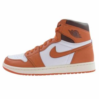 ナイキ(NIKE)のNIKE ナイキ スニーカー DO9369-101 WMNS Air Jordan 1 High OG Starfish ウィメンズ エアジョーダン1 ハイ OG スターフィッシュ スニーカー オレンジ系 ホワイト系 29cm【新古品】【未使用】【中古】(スニーカー)