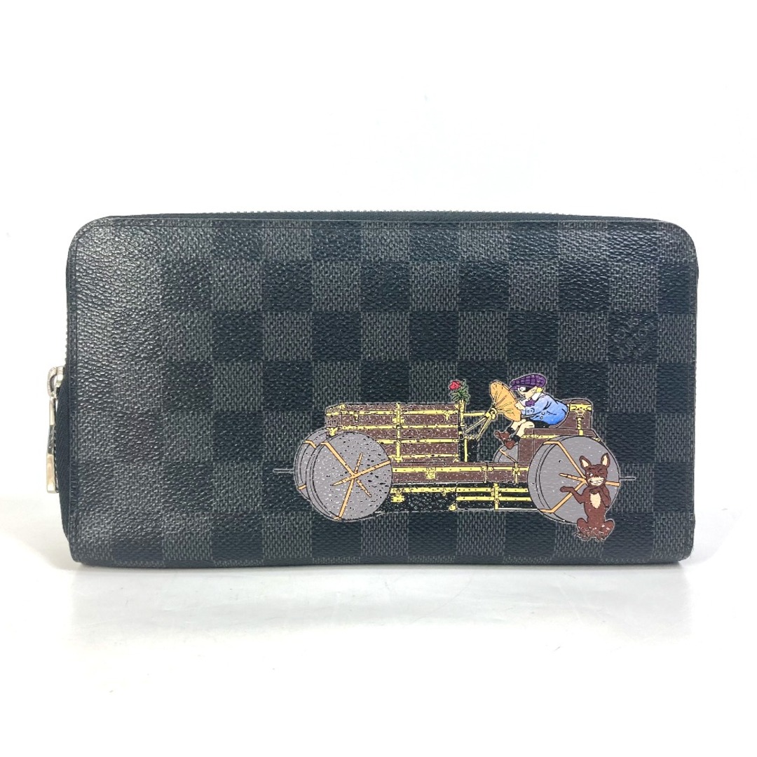 LOUIS VUITTON(ルイヴィトン)のルイヴィトン LOUIS VUITTON イリュストレ ジッピーオーガナイザー N63002 ダミエグラフィット ラウンドファスナー 長財布 ダミエグラフィットキャンバス ブラック メンズのファッション小物(長財布)の商品写真