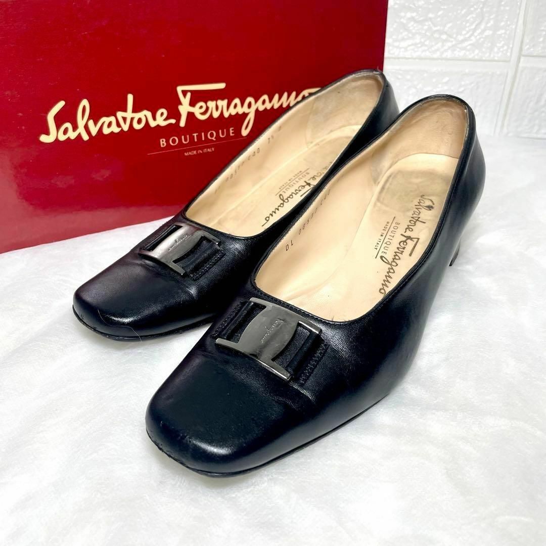 Salvatore Ferragamo - サルヴァトーレフェラガモ パンプス ヴァラ 革 ...