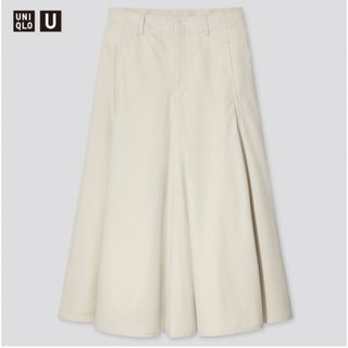 ユニクロ(UNIQLO)の新品　ユニクロU  コットンツイルフレアスカート(ロングスカート)