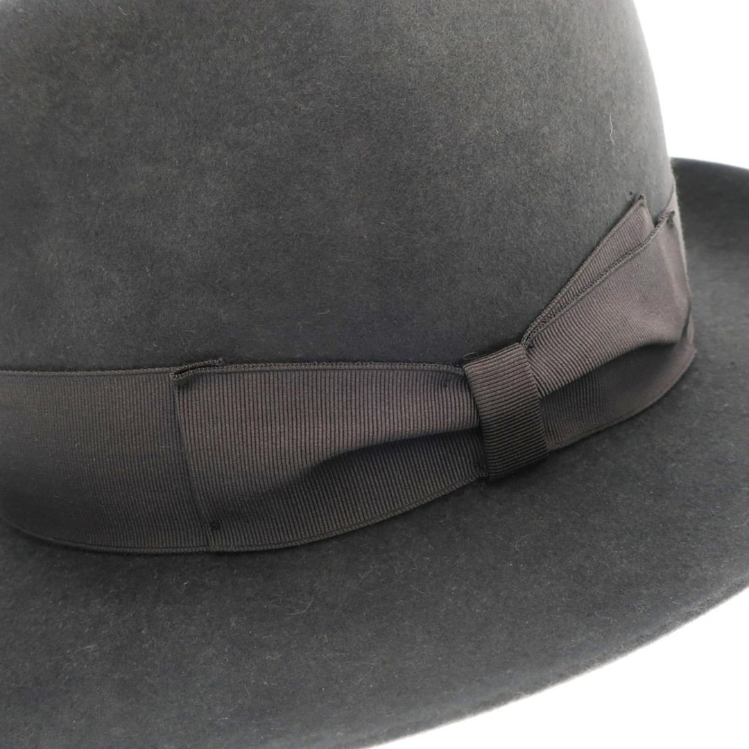 Borsalino(ボルサリーノ)の【中古】ボルサリーノ Borsalino ラビットファー 中折れハット ダークグレー【メンズ】 メンズの帽子(ハット)の商品写真