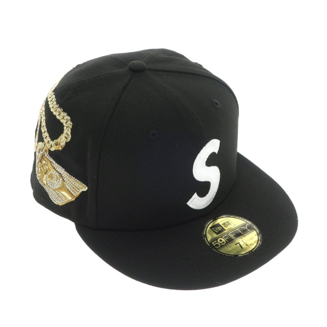 【中古】【未使用】シュプリーム Supreme 2023年秋冬 Jesus Piece S Logo New Era ベースボールキャップ  ブラック【サイズ7 1/4】【メンズ】