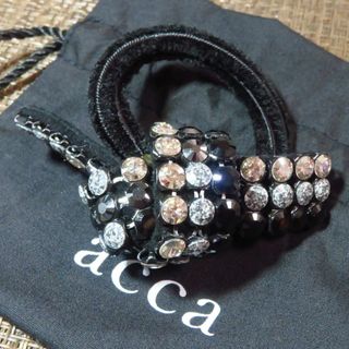 acca ミンク　ヘアゴム　ライラック系