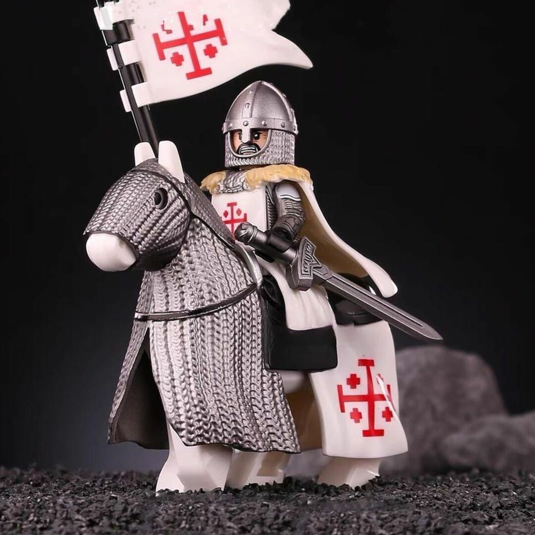 ☆新作☆【レゴ互換】ミニフィグ 中世十字軍騎士団 人形 フィギュア2体