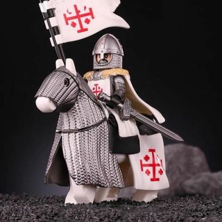 新作 【レゴ互換】ミニフィグ 中世十字軍騎士団 人形 フィギュア2体