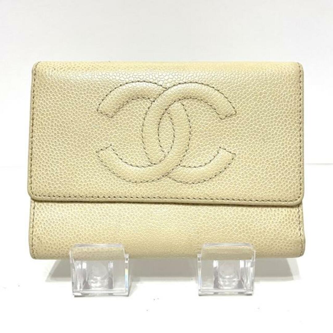 シャネル CHANEL 三つ折り財布 ココマーク    レディース