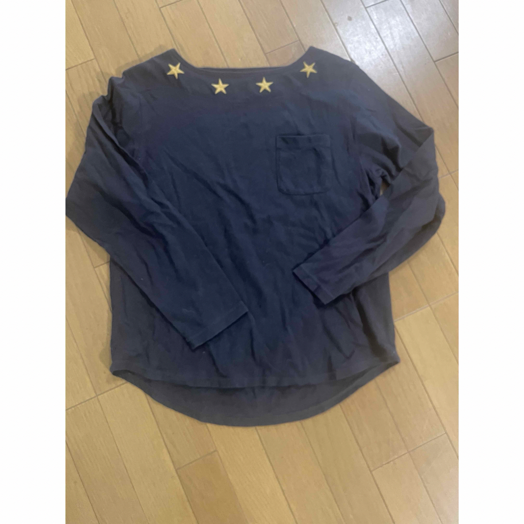 星柄　スター　長袖Tシャツ レディースのトップス(Tシャツ(長袖/七分))の商品写真