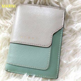 Xmasセール‼️新品⭐️マルニ 長財布 グレー×水色 MARNI 財布-