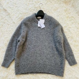 【にこ様 】 新品タグ付き　ALPACA ASTRAKAN TOPグレー38