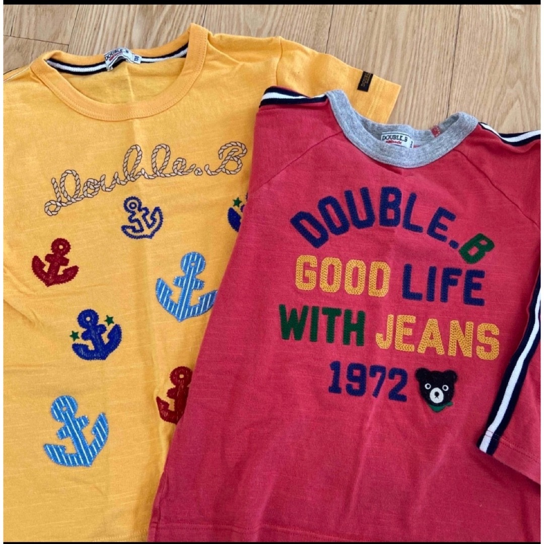 POLO RALPH LAUREN(ポロラルフローレン)のぱんだちゃん専用　ポロ　ミキハウス130 Tシャツ　3枚セット キッズ/ベビー/マタニティのキッズ服男の子用(90cm~)(Tシャツ/カットソー)の商品写真