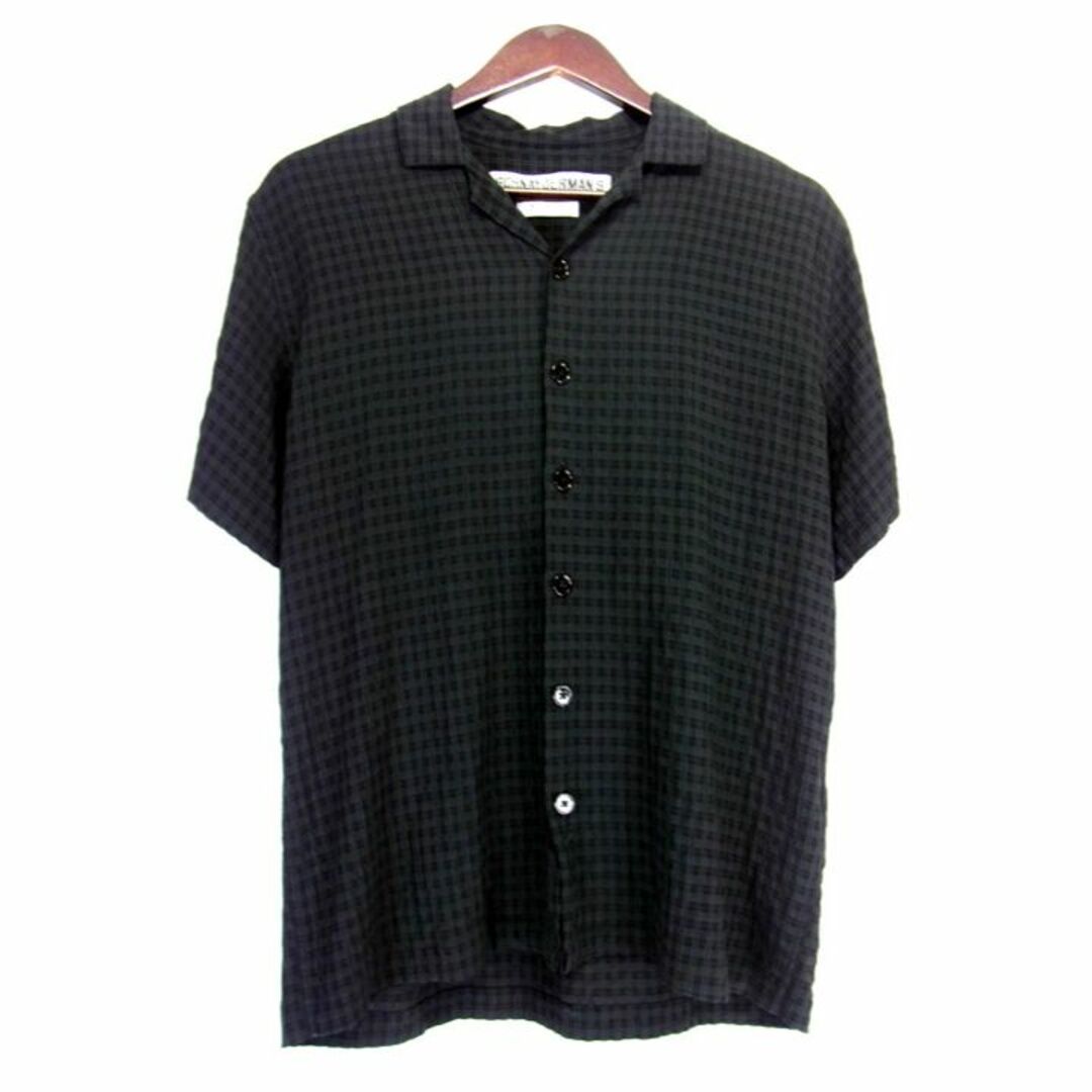 シュナイダーマン Schnaydermans ■ 【 SHIRT NOTCH SS SELFCHECK 】 チェック レーヨン 半袖 シャツ w16312のサムネイル