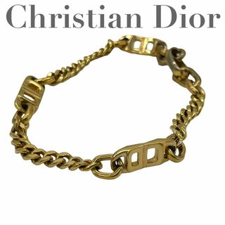 【美品】Dior　ディオール　ブレスレット　喜平チェーン　ゴールド　シルバー