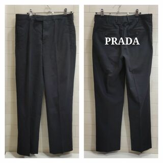 プラダ(PRADA)の正規品鑑定済　プラダ　PRADA　パンツ　黒　サイズ　46　RJ149(スラックス)