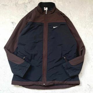 nike 90s ヴィンテージ　厚手ナイロンジャケット　コート　ナイキ　黒